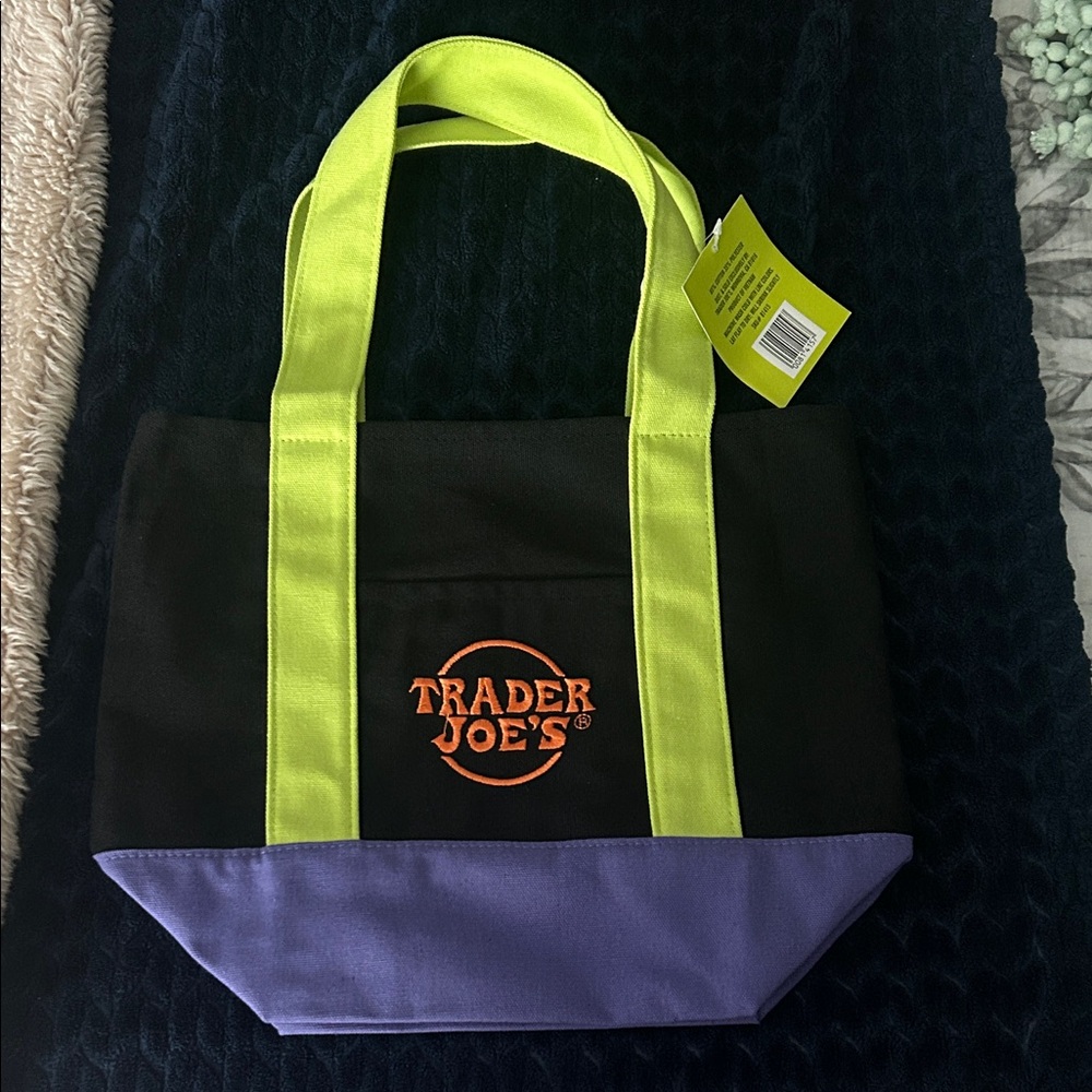 Black and Purple Tote Bag